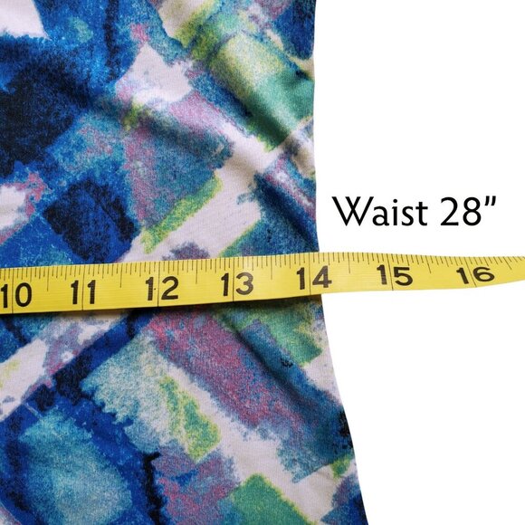 90 Degree by Reflex Racerback Athletic Longline Tank Top Multi Print Size M - Picture 12 of 13